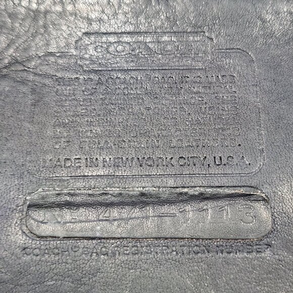 Well Loved 1970s Vintage Coach Zipper Clutch Ruff Out Bag #9458 Made in NY - Picture 6 of 12